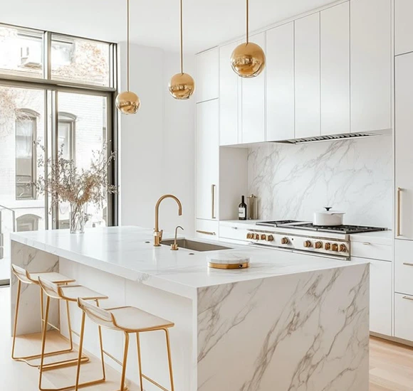 Image Highlighting Professional Kitchen Remodeling Services Provided to Client in Naples FL